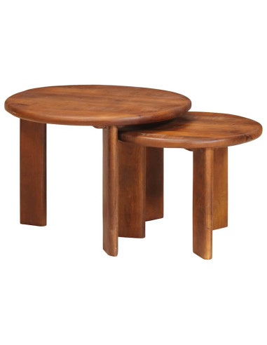 Tavoli da Caffè Nido 2 pcs Legno di mango massello