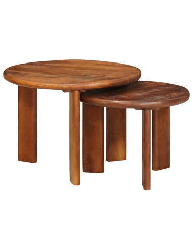 Tavoli da Caffè Nido 2 pcs Legno di mango massello