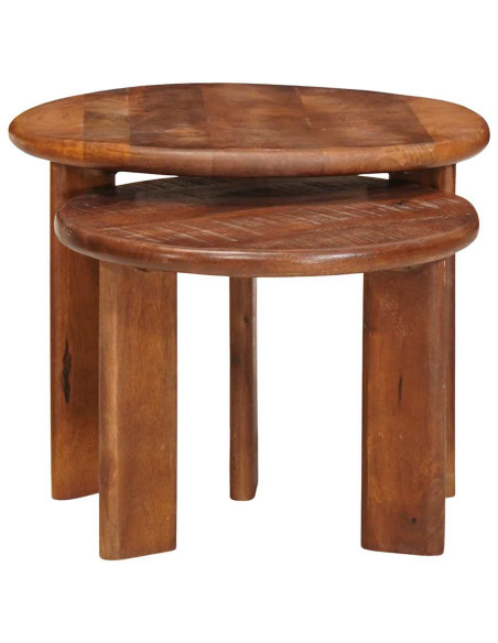 Tavoli da Caffè Nido 2 pcs Legno di mango massello