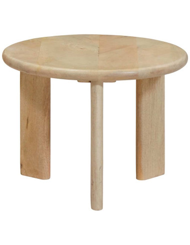 Tavoli da Caffè Nido 3 pcs Nero Legno di mango massello