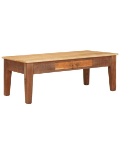 Tavolino da salotto con cassetto Marrone 110 x 55 x 40 cm 2