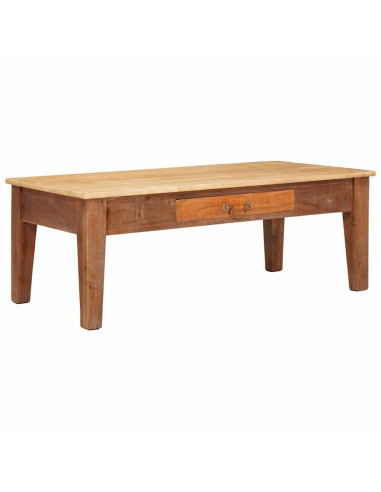 Tavolino da salotto con cassetto Marrone 110 x 55 x 40 cm