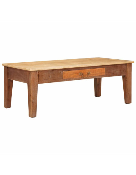 Tavolino da salotto con cassetto Marrone 110 x 55 x 40 cm