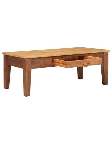 Tavolino da salotto con cassetto Marrone 110 x 55 x 40 cm