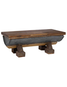 Tavolino da salotto Naturale 90 x 50 x 35 cm legno 2