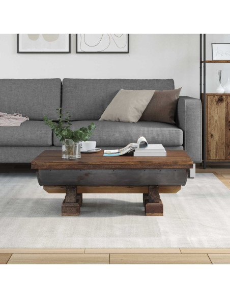 Tavolino da salotto Naturale 90 x 50 x 35 cm legno