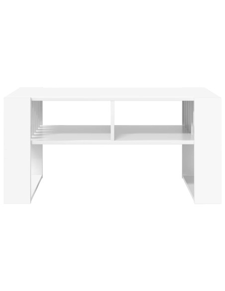 Tavolino da salotto Bianco 92 x 49,5 x 45 cm Legno multistrato