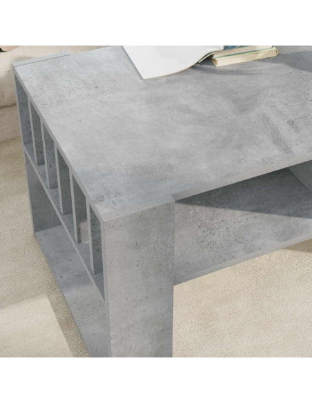 Tavolino da salotto Grigio cemento 92 x 49,5 x 45 cm