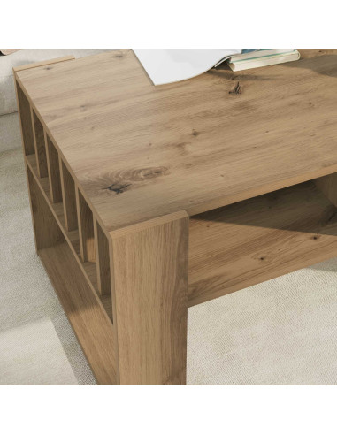 Tavolino da salotto Rovere artigianale 92 x 49,5 x 45 cm