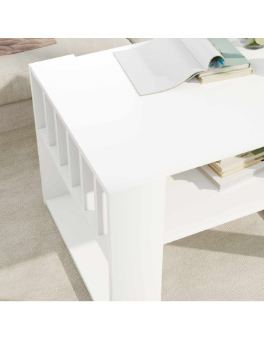 Tavolino da salotto Bianco 66 x 49,5 x 45 cm Legno multistrato