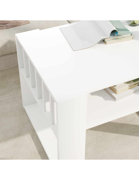 Tavolino da salotto Bianco 66 x 49,5 x 45 cm Legno multistrato