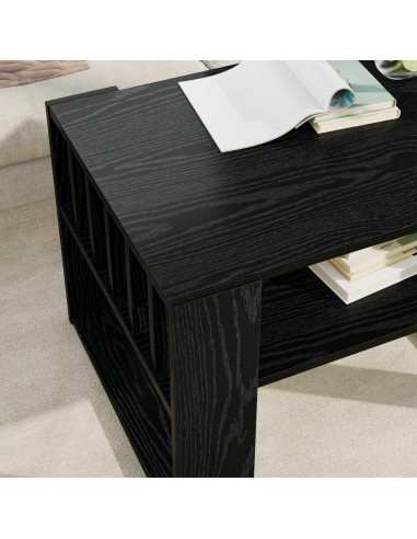 Tavolino da salotto Rovere Nero 66 x 49,5 x 45 cm