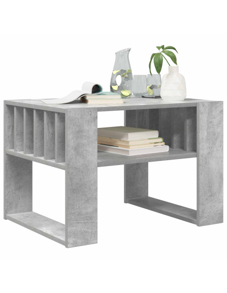 Tavolino da salotto Grigio cemento 66 x 49,5 x 45 cm
