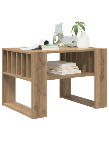 Tavolino da salotto Rovere artigianale 66 x 49,5 x 45 cm