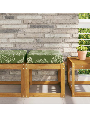 Cuscino da Sedia Esterno Design a foglia 40 x 40 x 8 cm