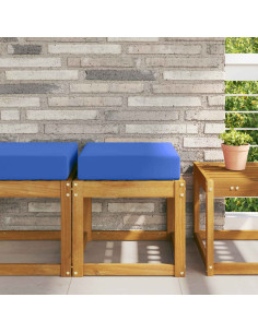 Cuscino da Sedia Esterno Turchese 40 x 40 x 8 cm