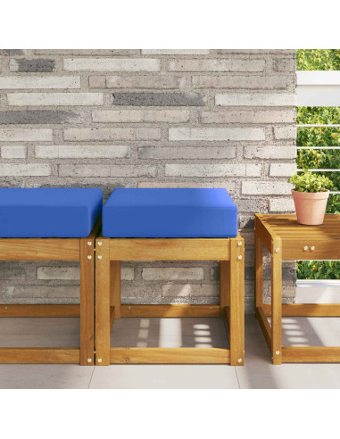 Cuscino da Sedia Esterno Turchese 40 x 40 x 8 cm