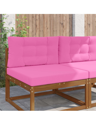 Cuscino per divano da esterno 2 pcs Rosa Poliestere