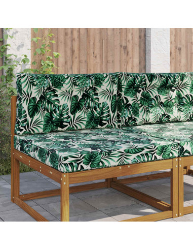 Cuscino per divano da esterno 2 pcs Motivo Foglia Poliestere