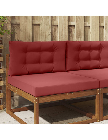 Cuscino per divano da esterno 2 pcs Rosso vino Poliestere