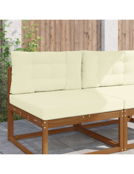 Cuscino per divano da esterno 2 pcs Crema Poliestere