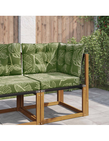 Cuscino per divano da esterno 3 pcs Design a foglia Poliestere