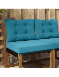 Cuscino per divano da esterno 2 pcs Blu Reale Poliestere