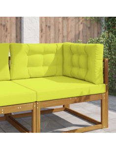 Cuscino per divano da esterno 3 pcs Verde Poliestere