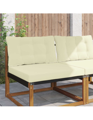 Cuscino per divano da esterno 2 pcs Crema Poliestere