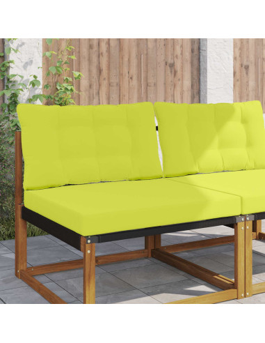 Cuscino per divano da esterno 2 pcs Verde Poliestere