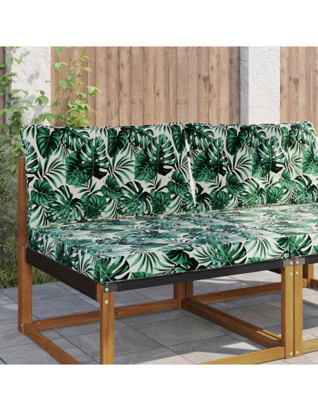 Cuscino per divano da esterno 2 pcs Motivo Foglia Poliestere