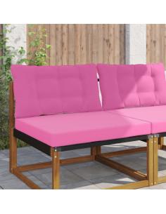 Cuscino per divano da esterno 2 pcs Rosa Poliestere
