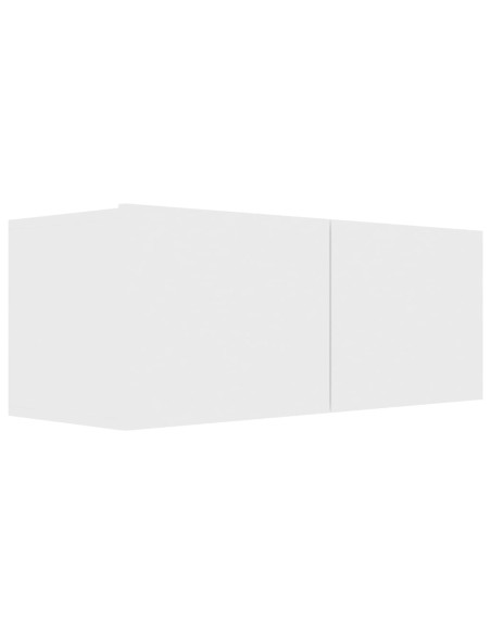 Set Mobile TV 7 pz Bianco in Legno Multistrato