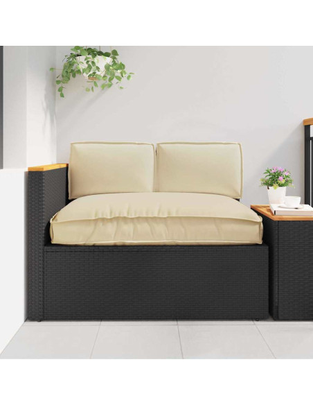 Set di Cuscini 3 pcs Beige Tessuto Oxford