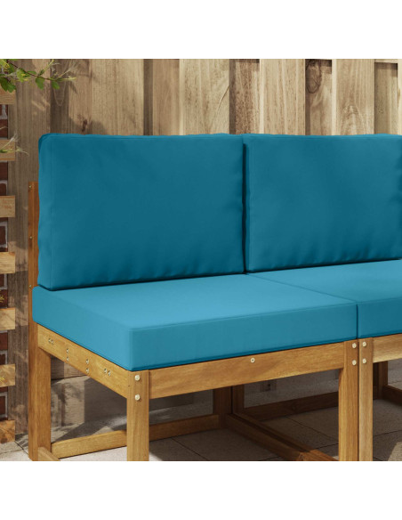 Cuscino per divano da esterno 2 pcs Blu Reale Poliestere