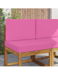 Cuscino per divano da esterno 2 pcs Rosa Poliestere