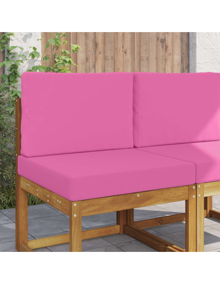Cuscino per divano da esterno 2 pcs Rosa Poliestere