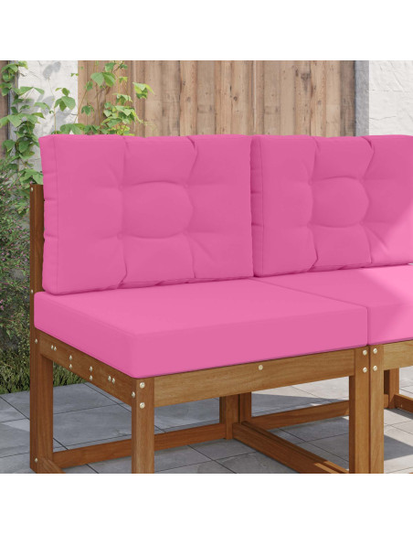 Cuscino per divano da esterno 2 pcs Rosa Poliestere