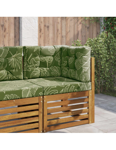Cuscino per divano da esterno 3 pcs Design a foglia Poliestere