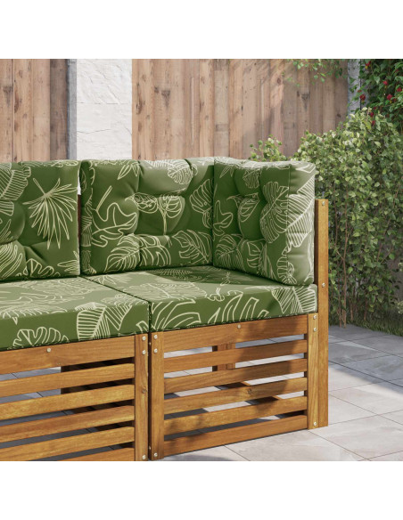 Cuscino per divano da esterno 3 pcs Design a foglia Poliestere