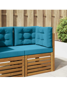 Cuscino per divano da esterno 3 pcs Blu Reale Poliestere