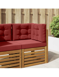 Cuscino per divano da esterno 3 pcs Rosso vino Poliestere