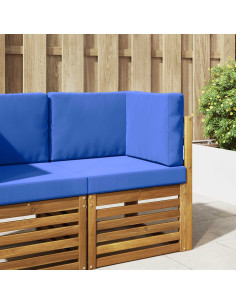 Cuscino per divano da esterno 3 pcs Turchese Poliestere