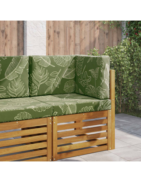 Cuscino per divano da esterno 3 pcs Design a foglia Poliestere