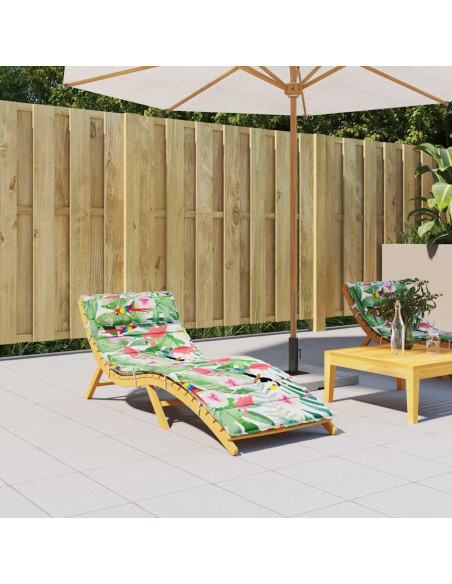 Cuscino per Lettino Multicolore 180x60x4 cm in Tessuto Oxford