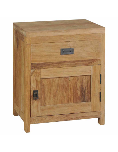 Comodino in Legno Massello di Teak 40x30x50 cm