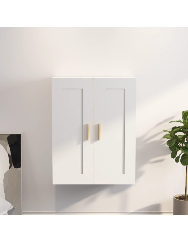 Mobile a Parete Bianco 69,5x32,5x90 cm in Legno Multistrato