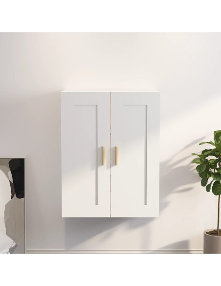Mobile a Parete Bianco 69,5x32,5x90 cm in Legno Multistrato