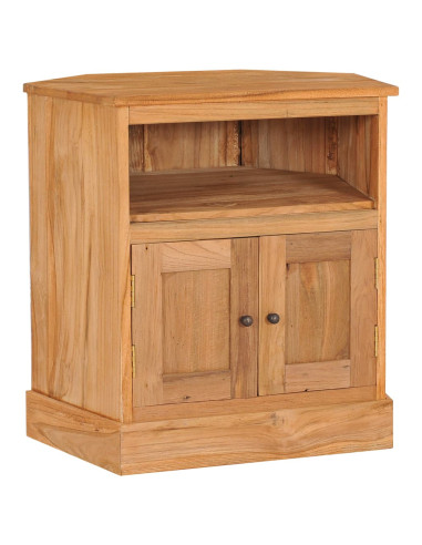 Credenza Angolare 60x45x60 cm in Legno Massello di Teak