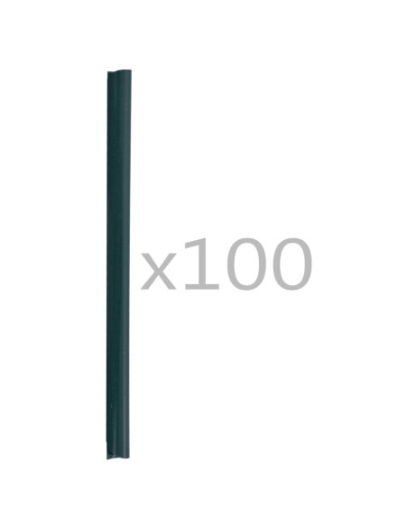 Clip per Strisce Recinzioni 100 pz in PVC Verde